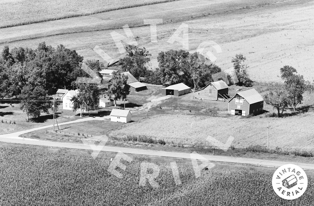 Vintage Aerial Nebraska Saunders County 1979 2SSA29