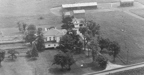 Vintage Aerial photo from 1968 in Wyandot County, OH