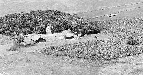 Vintage Aerial photo from 1978 in Minnehaha County, SD