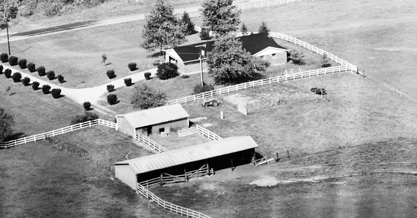 Vintage Aerial photo from 1982 in Champaign County, OH