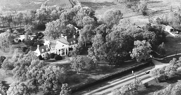 Vintage Aerial photo from 1966 in Augusta County, VA