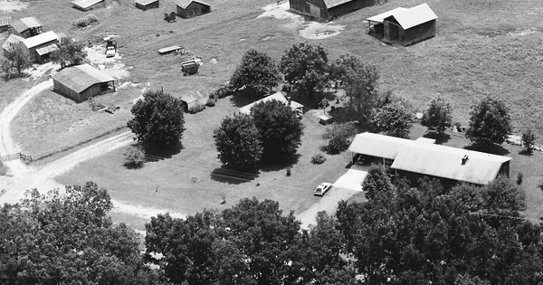 Vintage Aerial photo from 1982 in Alamance County, NC