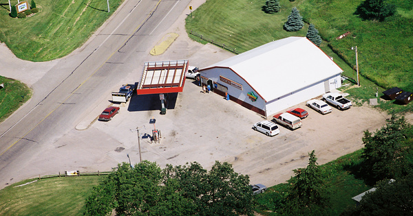 Vintage Aerial photo from 2000 in Dakota County, NE