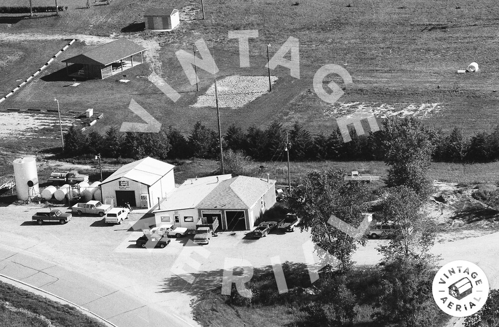 Vintage Aerial Nebraska Cedar County 1989 12XCE9
