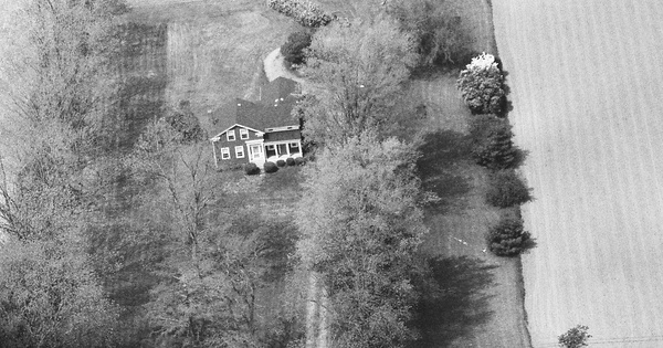Vintage Aerial photo from 1992 in Tompkins County, NY