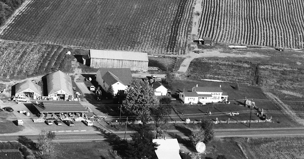 Vintage Aerial photo from 1983 in Tioga County, NY