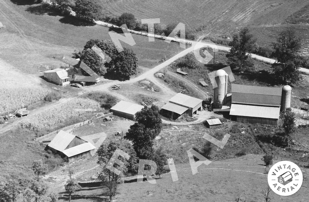 Vintage Aerial West Virginia Braxton County 1985 67MBR29