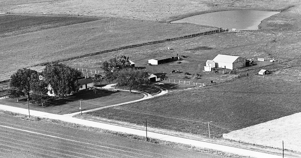 Vintage Aerial photo from 1964 in Cass County, MO