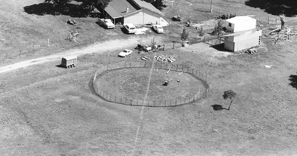 Vintage Aerial photo from 1987 in Rogers County, OK