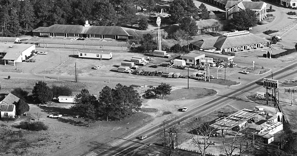 Vintage Aerial photo from -1986 in Houston County, GA