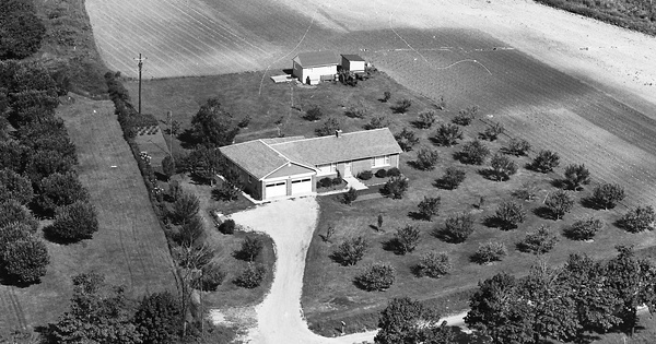 Vintage Aerial photo from 1965 in Lake County, IL