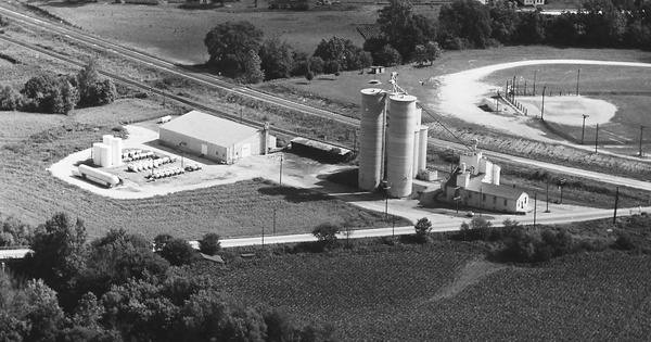 Vintage Aerial photo from 1967 in Morgan County, IL