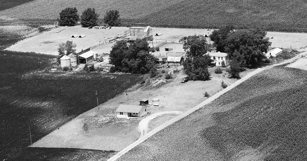 Vintage Aerial photo from 1988 in Menard County, IL