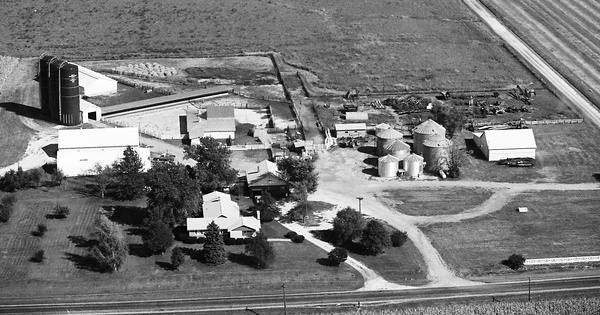 Vintage Aerial photo from 1981 in Morgan County, IL