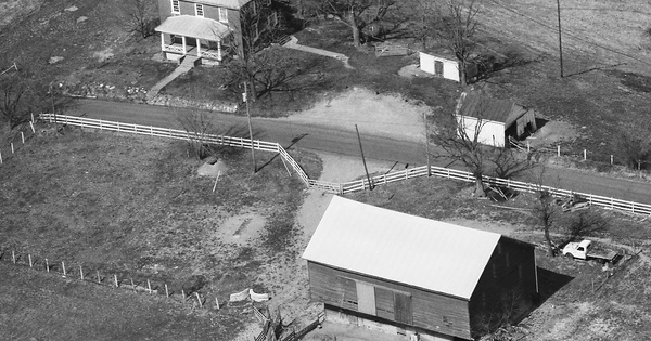 Vintage Aerial photo from 1990 in Augusta County, VA
