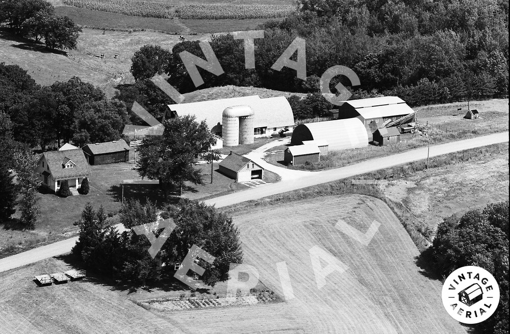 Vintage Aerial Wisconsin Trempealeau County 1973 32HTR24