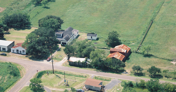 Vintage Aerial photo from 1997 in Cameron Parish, LA