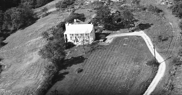Vintage Aerial photo from 1973 in Morgan County, WV
