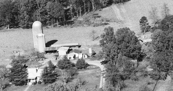 Vintage Aerial photo from 1984 in Yadkin County, NC