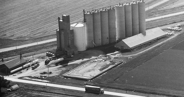 Vintage Aerial photo from 1988 in O'Brien County, IA