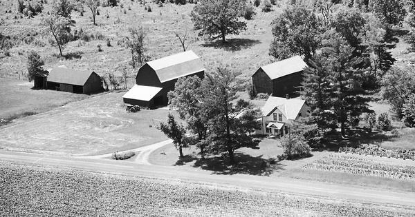 Vintage Aerial photo from 1980 in Juneau County, WI