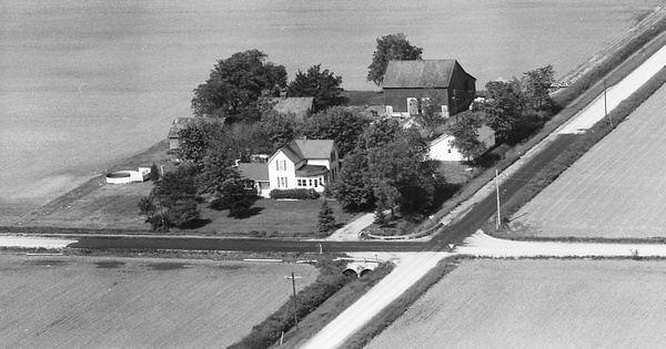 Vintage Aerial photo from 1973 in Allen County, IN