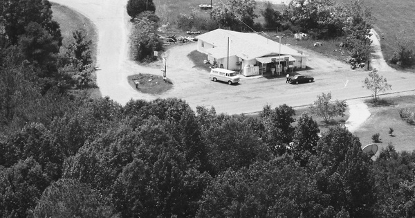 Vintage Aerial photo from 1986 in Elmore County, AL