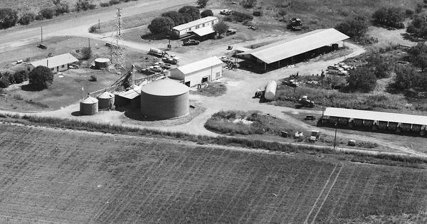 Vintage Aerial photo from 1986 in Frio County, TX