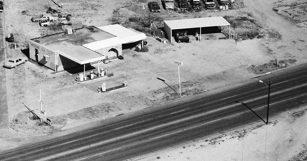 Vintage Aerial photo from 1990 in Upton County, TX
