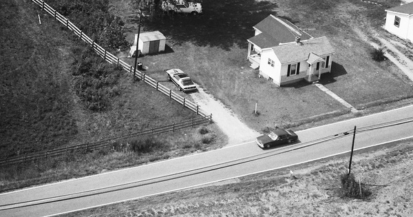 Vintage Aerial photo from 1987 in Gallatin County, KY
