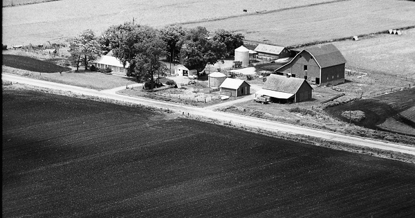 Vintage Aerial photo from 1974 in Muscatine County, IA