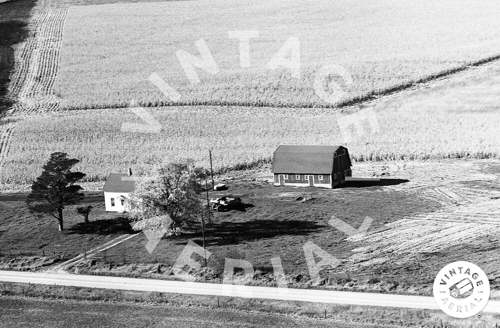 Vintage Aerial Iowa Mitchell County 1973 7BMIT5