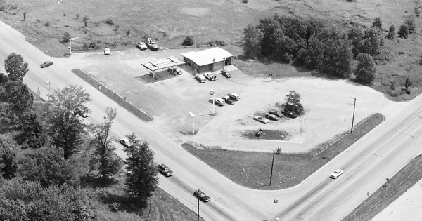 Vintage Aerial photo from 1982 in Lenawee County, MI