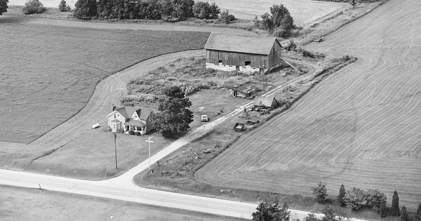 Vintage Aerial photo from 1982 in Huron County, MI
