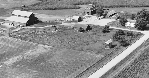 Vintage Aerial photo from 1982 in Sac County, IA