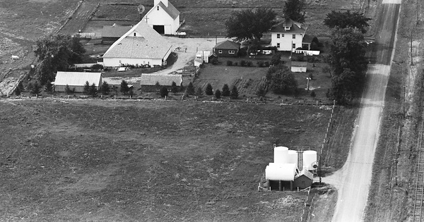 Vintage Aerial photo from 1965 in Polk County, IA