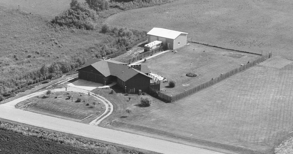 Vintage Aerial photo from 1984 in Polk County, IA