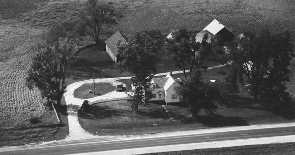 Vintage Aerial photo from 1993 in Shelby County, IA