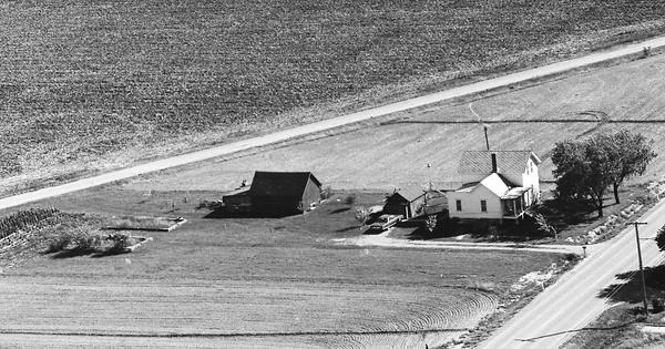 Vintage Aerial photo from 1971 in Monroe County, MI