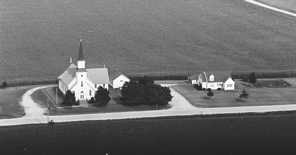 Vintage Aerial photo from 1981 in Clinton County, IA
