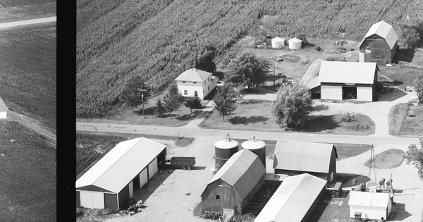 Vintage Aerial photo from 1984 in Shiawassee County, MI