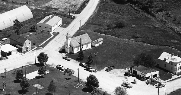 Vintage Aerial photo from 1973 in Jackson County, IA