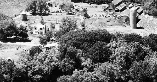 Vintage Aerial photo from 1977 in Madison County, IA