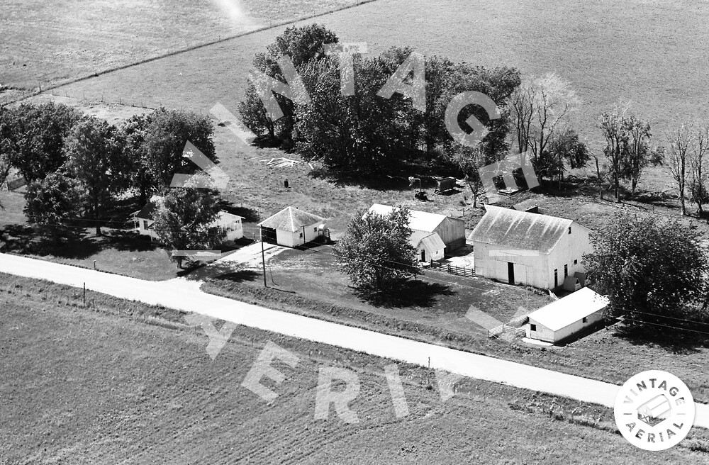 Vintage Aerial Iowa Linn County 1964 9DLI1