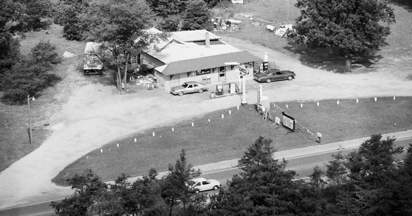 Vintage Aerial photo from 1982 in Newaygo County, MI