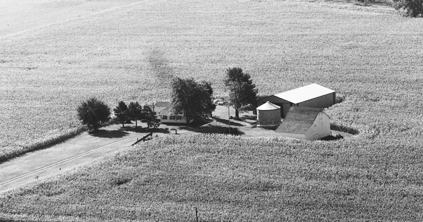 Vintage Aerial photo from 1983 in Montgomery County, IN