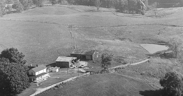Vintage Aerial photo from 1980 in Shelby County, KY