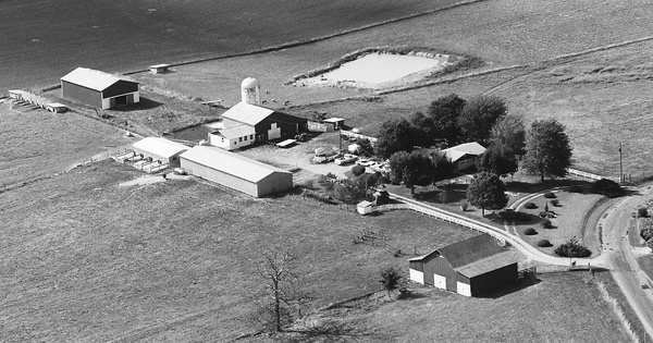 Vintage Aerial photo from 1983 in Simpson County, KY