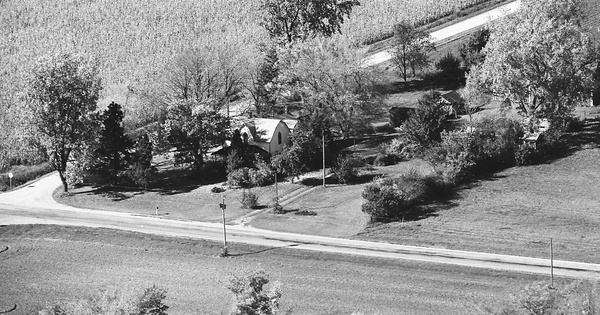 Vintage Aerial photo from 1975 in Wells County, IN