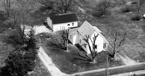 Vintage Aerial photo from 1992 in Huntington County, IN
